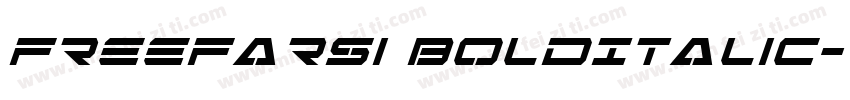 FreeFarsi BoldItalic字体转换